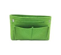 Zymoplas Organize Handbags And Accessories With Space-saving Felt Insert Bag Makeup Organizer Inner Bags Felt Insert Cosmetic Bag, Green