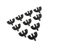 Zymoplas Pack of 10 Black Bass Drum Claw Hook for Drum Parts Accessories Improved Durability