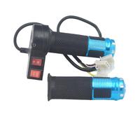 Zymoplas Pack of 2 22mm Electric Bicycle Throttle Replacement E-bike Handlebar with 3 Speed Controller Maintenance Equipment, Blue