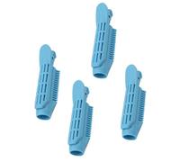 Zymoplas Pack of 4 Natural Volumizing Long Short Hair Root Clip Curler Roller Wave Clip Salon Styling Tools Accessories, Sky Blue
