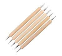 Zymoplas Pack of 5 Embossing Pens Nail Art Sculpting Dotting Portable Homemade Handicrafts DIY Making Manual Hand Tools Girls
