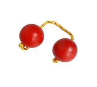 Zymoplas Percussion Fingertip Ball Drum Ball Kashaka Instrument Maracas Vibrant and Versatile Percussion Hand Musical, Red