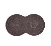 Zymoplas Pet Accessory Easy To Clean Variety Of Styles Beloved And Non-toxic PVC Cat Litter Mat Cat Accessory Mat, Coffee Color