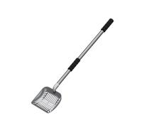 Zymoplas Pet Litter Scooper Household Long Handle Handheld Deep Scoop Sifting Strainer Hollow Metal Housework Scooping Tool