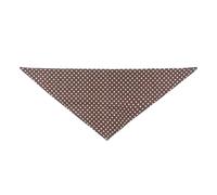 Zymoplas Pet Slobber Scarf 4 Season Soft Cotton Warm Keeping Cute Adjustable Triangular Towel Decoration for 25-45cm Neck, Coffee