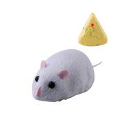 Zymoplas Pet Toys Engage Cat S Instincts With Interactive Mouse Toy ABS Pet Supplies Novelty Toy Cat Toys For Rat, Grey white