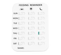 Zymoplas Pets Feeding Reminder Reusable Mountable Food Tablet with Buttons Training Indication Sign Owners