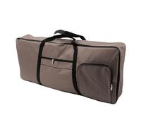 Zymoplas Piano Case Electronic Organ Keyboard Bag Cover Anti-Shock Waterproof Storage Sleeve Backpack with Handle Large Capacity, Coffee color
