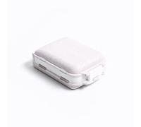 Zymoplas Pill Box Container Collapsible Tablet Organizer Divider Home Travel Indoor Outdoor Health Care Dispenser, Straw