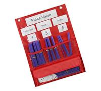 Zymoplas Place Value Pocket Chart Fun and Educational Math Practice for Home and Classroom 1 Set
