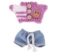 Zymoplas Polyester Clothing Costume Set And Jeans And Cute Doll Photo Accessories Props Accessories Mini Sweaters Jeans , XM2108