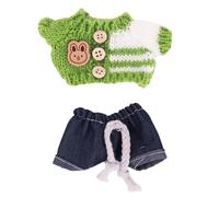 Zymoplas Polyester Clothing Costume Set And Jeans And Cute Doll Photo Accessories Props Accessories Mini Sweaters Jeans , XM2106