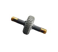 Zymoplas Portable Ab Wheel Workout Abdomen Exerciser Roller Home Gym Trainer Convenient and Effective, Gray, 15x5cm