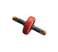 Zymoplas Portable Ab Wheel Workout Abdomen Exerciser Roller Home Gym Trainer Convenient and Effective, Red, 15x5cm