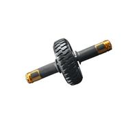 Zymoplas Portable Ab Wheel Workout Abdomen Exerciser Roller Home Gym Trainer Convenient and Effective, Black, 15x5cm