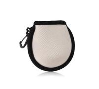 Zymoplas Portable Golf Ball Cleaning Bag Anti-Static Waterproof Washable Balls Pouch Multi-Color Pocket Outdoor Exercise, White