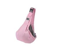 Zymoplas Portable Pet Sling Carrier Bag for Cats and Dogs Adjustable and Breathable Shoulder Bag, Pink