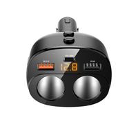 Zymoplas Portable USB Car Charger Multi-Port Type-C Quick Charging Adapter Automotive Interior Splitter Driver Gadgets