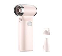 Zymoplas Portable Violent Fan With 110000 RPM Motor For High Wind Speed Blowing ABS Adjustable Wind Speed Of 100 Levels Handheld, Pink