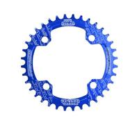 Zymoplas Practical Round Narrow Wide Chainrings Lightweight Cycling Chainwheel Waterproof Tooth Plate Parts with Sprocket Bolts, Blue