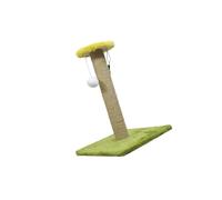 Zymoplas Practical Scratch Post Refill Pole for Grinding and Protecting Cat Nails Sisal Rope 1 Pack, Square Green, Medium