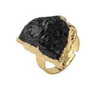 Zymoplas Precision Carved Gifts Fashionable Creativity Tourmaline Blue Crystal Finger Ring For And Alloy Personalized, Heituomalin
