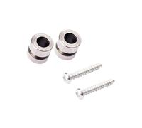 Zymoplas Premium Buckle Base Guitar Non-slip Strap Lock Buttons Reliable and Long-lasting, Silver