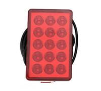 Zymoplas Premium Car Rear Diffuser Spoiler LED Brake Lights ABS Third Strobe Flashing Tail Brake Stop Light Car Signal Lamp, Red
