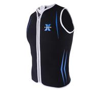 Zymoplas Premium Neoprene Wetsuit Vest for Men Front Zipper Surfing, Black, XL