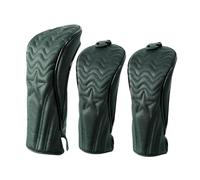 Zymoplas Premium Waterproof Golf Wood Headcover Set 3 Pcs Drivers Covers Fairway Club Cover