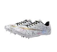 Zymoplas Professional Running Training Shoes Breathable and Non-Slip Rubber Men Racing Jumping Sprint Sneakers Stylish Durable, White 37