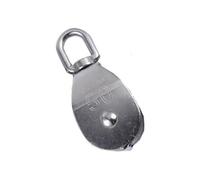 Zymoplas Pulley Portable Detachable Reusable Washable Replacement Dual Wheels Anti-corrosive Rock Climbing Lifting Wheel, M50