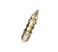 Zymoplas Punk Ring Exquisite Unique Design Handy to Wear Fashionable Claw-shaped Decor Full Rings Sweet Gift Chic Knuckle Joint, brown