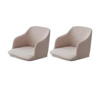 Zymoplas Quick Installation Chair Covers For Instant Room Upgrade Easy Care Curved Stretchy Chair Cover Armchair Covers Full, Light Khaki