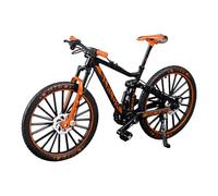 Zymoplas Racing Bicycle Mountain Finger Bike Toys Model Decoration Crafts Exquisite and Eye-catching, Orange