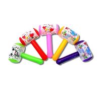 Zymoplas Random Color Children Inflatable Hammer with Bell Interaction Game Plastic Comfortable Toys Presents for Birthday