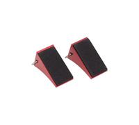 Zymoplas RC Wheel Stop Chock Fittings Model Adornment Solid Color 1/10 1/8 Auto Toy Scene Layout Tire Wedge Decorating Accessory, Red