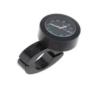 Zymoplas Refit Waterproof Clock For Motorbike Glow In Dark Durable And Easy To Install Grow In Dark Clock Metal, Black