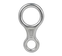 Zymoplas Rock Climbing Ring Solid Color 8 Shape Outdoor Sport Cave Exploring Fire Descender Accessories Equipment, Silver