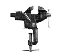 Zymoplas Rotatable Clamp Head Table Vice for Versatile Clamping Options Steel Heavy Duty Table Vice Universal, Black, 50mm