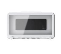 Zymoplas Rotatable waterproof phone holder, suitable for walls, waterproof design, sturdy and durable, suitable for and, white