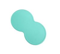 Zymoplas Safe And Easy To Clean Pet Bowl Mat Cute Cloud Shape For Dogs And Cats Silica Gel Dish Bowl Food Feed Placement For Dogs, Light green