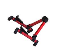 Zymoplas Safe And Portable Universal Folding Stand For Acoustic Electric Guitars Foldable Electric Monowheel Stand Practical, red