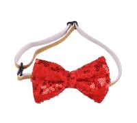 Zymoplas Safe And Reusable Pet Breakaway Cat Collar Bow For Birthday Unique Headwear Hat Christmas Pet Dogs Costume Party, Red,Type4, 4.5 inch