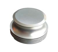 Zymoplas Scratch-proof Vinyl Clamp Aluminum Stabilizer Fit Most Vinyl Records Metal Record Weight Stabilizer Aluminum Made, Silver