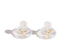 Zymoplas Secure Locking Earring Backs for Studs Hypoallergenic Soft Clear Silicone Silicone Earring Backs Replacements, A