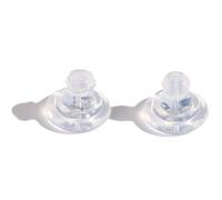 Zymoplas Secure Locking Earring Backs for Studs Hypoallergenic Soft Clear Silicone Silicone Earring Backs Replacements, B