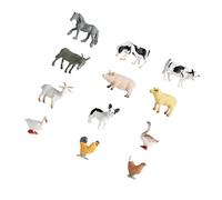 Zymoplas Set of 12 Lifelike Animal Figures Figurines for Collectors and Parties, Farm Animals