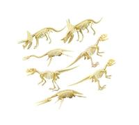 Zymoplas Set of 7 Triceratops Dinosaur Skeleton Models Interactive Learning Toys for Children s Birthday