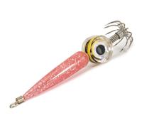 Zymoplas Shrimp Bait Squid Lure Night Waterproof Tackle Equipment Wide-range Underwater Accessory with Sharp Hook Fish Tackles, Pink
